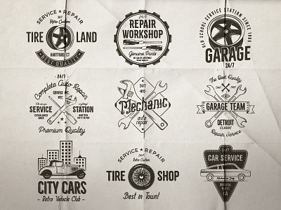 Car Service Badges