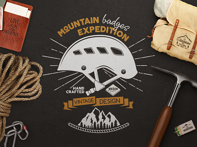 Mountain Expedition. Cover Image adventure badge camping climbing creative market handdrawn illustration label mountain sketch travel typography