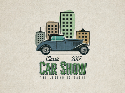 Classic Car Logo Design badge car classic emblem hand drawn insignia logo patch retro vector vintage