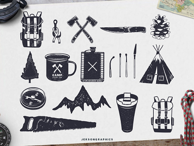 Hand Drawn Adventure Symbols