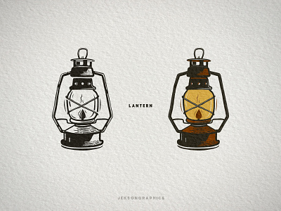 Lantern Vintage Design badge camping distressed graphics illustration lantern letterpress logo patch travel vector vintage