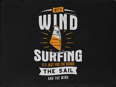 Wind Surfing Tee Design