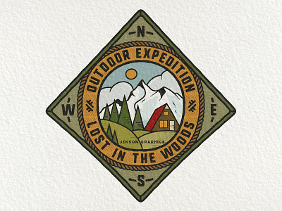 Retro Camping Badge | 1/12 adventure badge camping design emblem hiking insignia logo mountain patch retro retro design travel vector vintage wanderlust