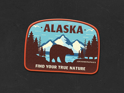 Alaska Patch | Retro Camping Badge | 6/12