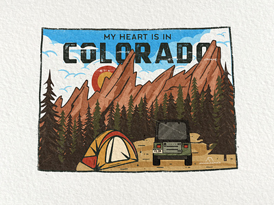 3/50 Colorado US State Sticker