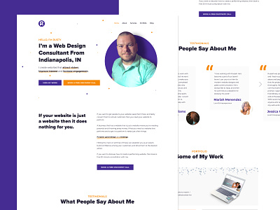 Rusty - Personal Website custom design freelance graphic design homepage personal website portfolio rusty ui web design webflow website