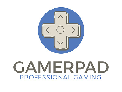 Gamerpad Logo brand branding controller design directional pad esports gamer gaming logo