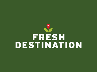 Fresh Destination branding design food fresh graphic design grocery icon illustration logo type typography vector
