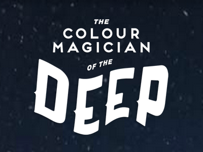 The Colour Magician of the Deep typography text title website interactive narrative parallax wavy
