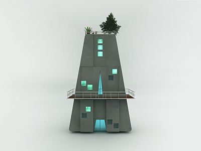 Architecture A architecture 3d type typography cinema4d a alphabet letter 3d