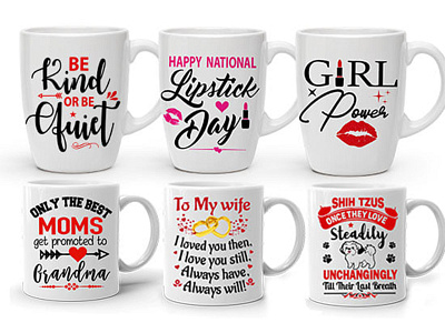 typography mug design