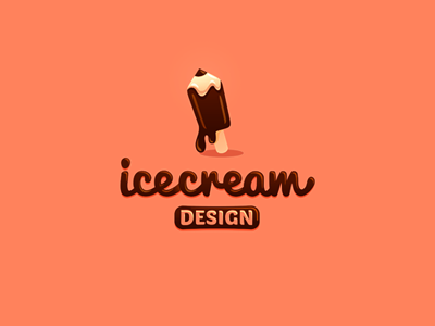 Ice-cream Design brand chocolate cream design ice ice cream icon liquid logo media pencil tasty