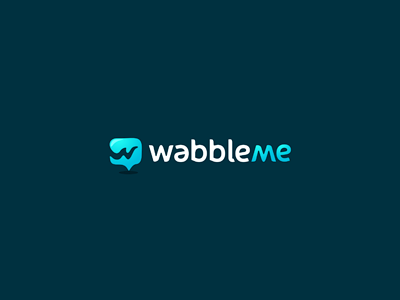 WabbleMe chat logo mark message send sms talk text translate type wabble me wobble