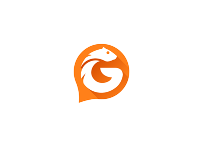 Unused Logo animal chat gopher letter location logo mark message quote rat talk unused