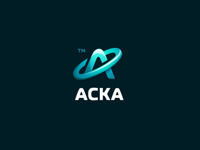 ACKA acka bubble connect connecting global icon law letter logo medic solid tax