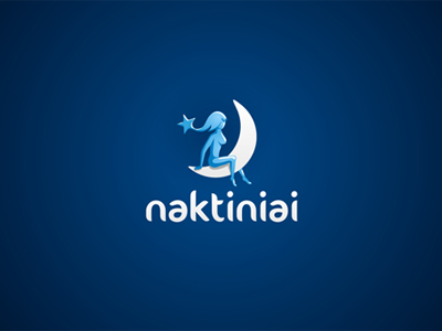 naktiniai.lt blue clothes design girl hot icon logo moon naktiniai night sexy typography