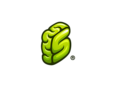 Unused Letter S 7gone box brain brain s brand icon letter s logo sketch smart software think