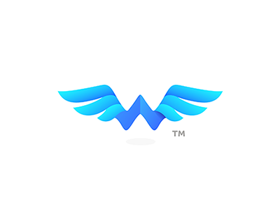 "Watwing" musical band - W Wings 7gone bird brand fly freedom fresh hygienic letter w logo plane symbol wings
