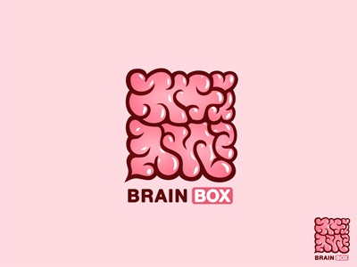 BrainBox 7gone blink box brain brainbox cloud clouds icon line logo top typography