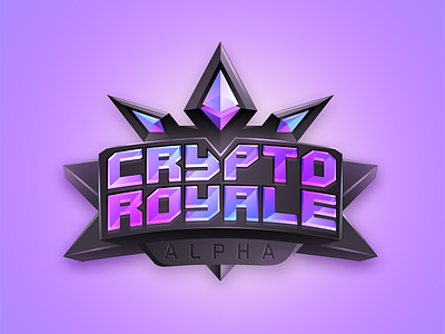 CryptoRoyale 7gone bitcoin crown crypto cryptoroyale etherium gambling game king logo money royale