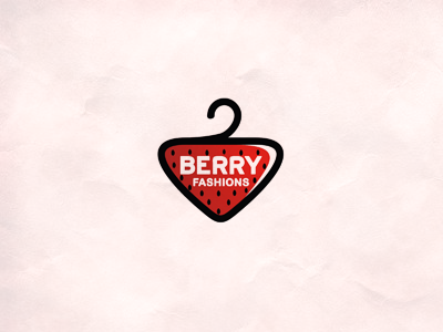 Berry fashions 7gone berry clothe clothes fashion fashions icon logo red sign strawberry suspension symbol tab tag typography venture wear