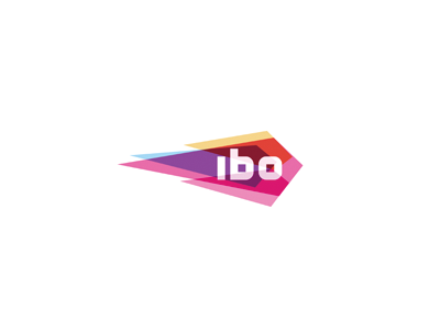 Ibo (simplified version) brand bussines color colorful colors fire fly ibo internet logo meteorite modern optimization sign split stained symbols