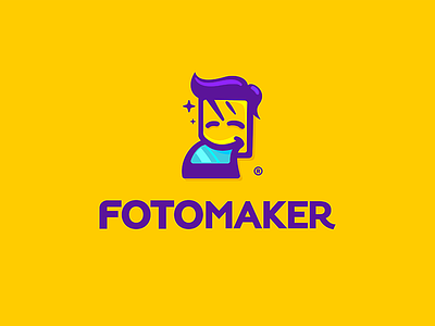FotoMaker boy character fotomaster fotomker logo master photo photobooth picture selfies simpsons smile tongue