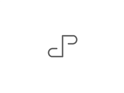 DP initials logo branding clean design initials letter line logo logotype mark monogram simple
