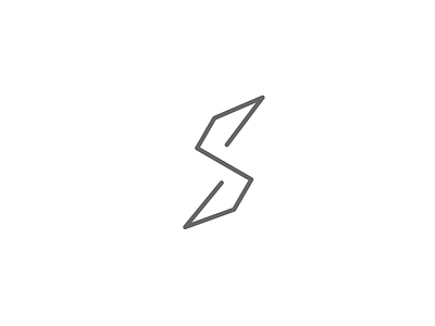 S letter mark branding clean design letter lettermark line logo logotype mark simple