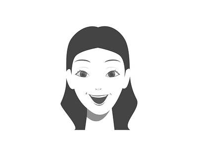 Woman Sketch (laughing) character clean design face facial expression illustration laugh people process simple sketch