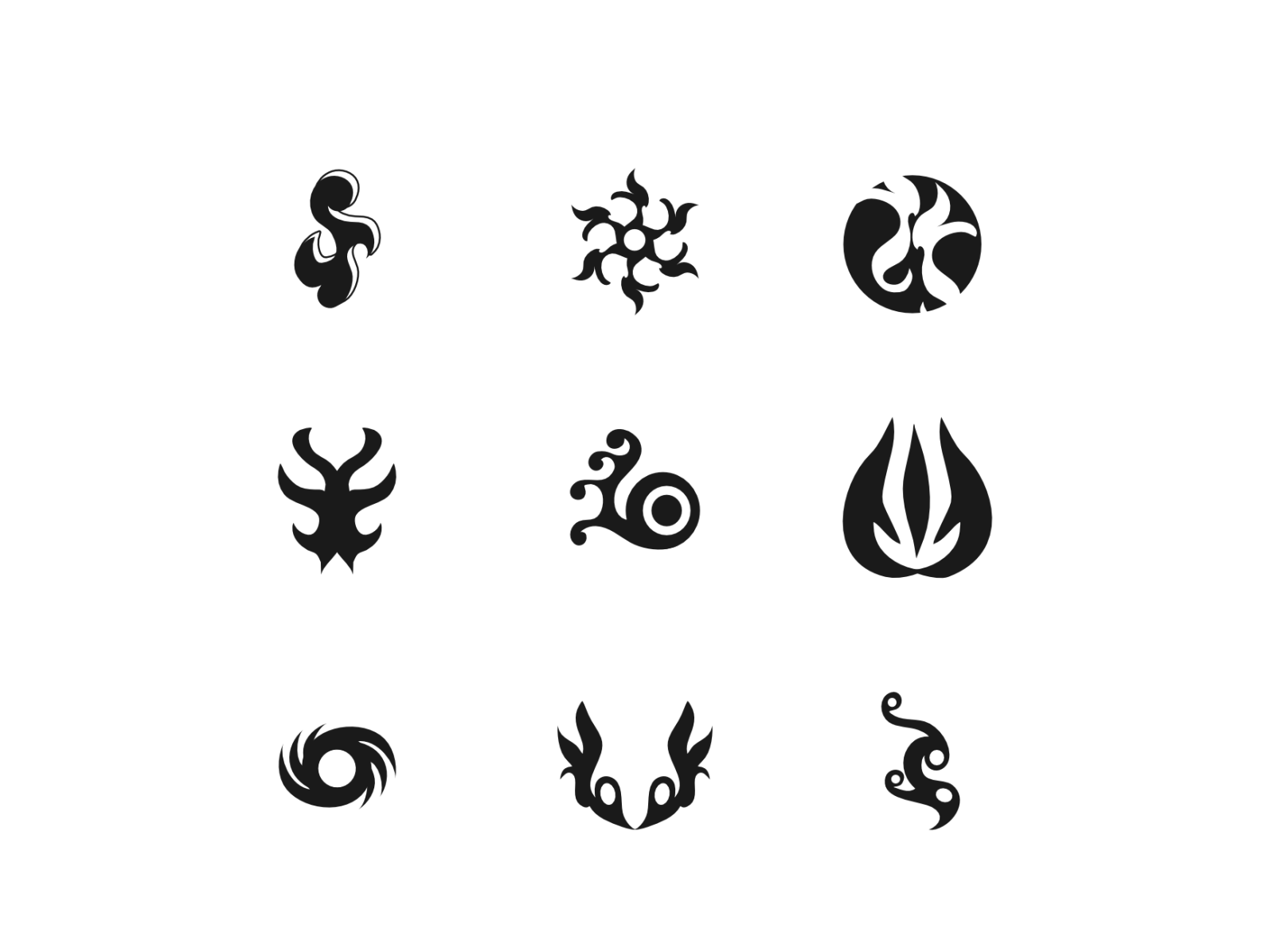 Abstract Symbols/Marks by Dhruw CK on Dribbble