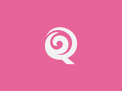 Q + Rose mark abstract branding clean creative design illustration letter mark logo logo concept logo idea logotype minimal monogram negative space q rose symbol typography