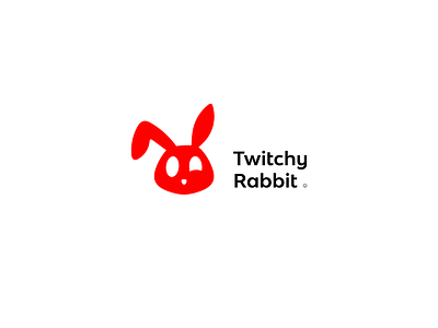 Twitchy Rabbit Logo animal logo branding challenge design lettermark logo logo design logotype minimal rabbit logo twitchy twitchy logo twitchy rabbit twitchy rabbit logo twitchyrabbit
