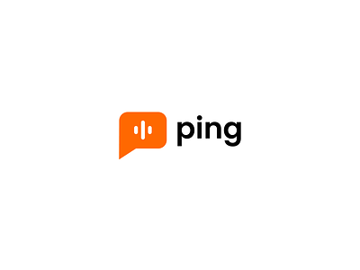 Ping logo branding challenges chat chat logo design lettering logo logo design logo designs logomark logotype message messaging app minimal ping ping logo