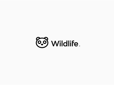 Wildlife logo bear bear logo branding design logo logo design logomark logotype minimal panda logo wild wild logo