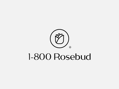 1-800 Rosebud Logo branding logo design logotype