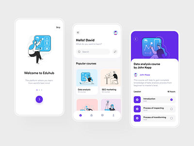 Education Platform - Mobile App UI