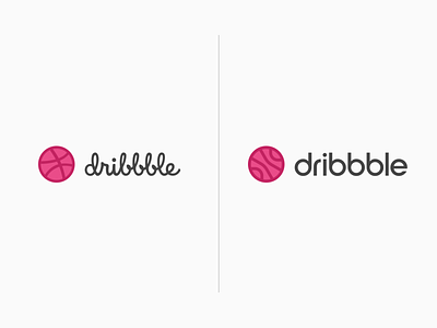 Dribbble logo redesign