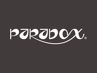 PARADOX - Typography branding design font identity illustration layout lettering lettermark logo logo design logotype minimal modern type design typeface typography vector