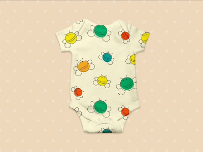 Pattern for children's clothing Cheerful bees