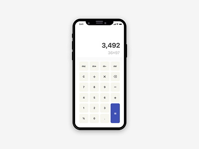 DAILY UI 004 - Calculator dailyui dailyui004