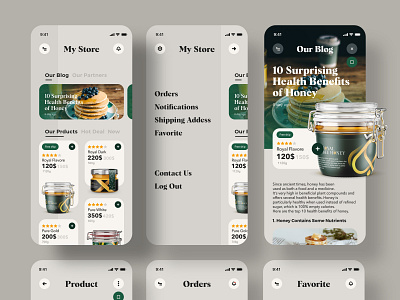 Hoyal Bee Honey store ui