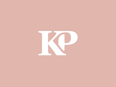 KP Monogram georgia k lettering logo monogram p serif