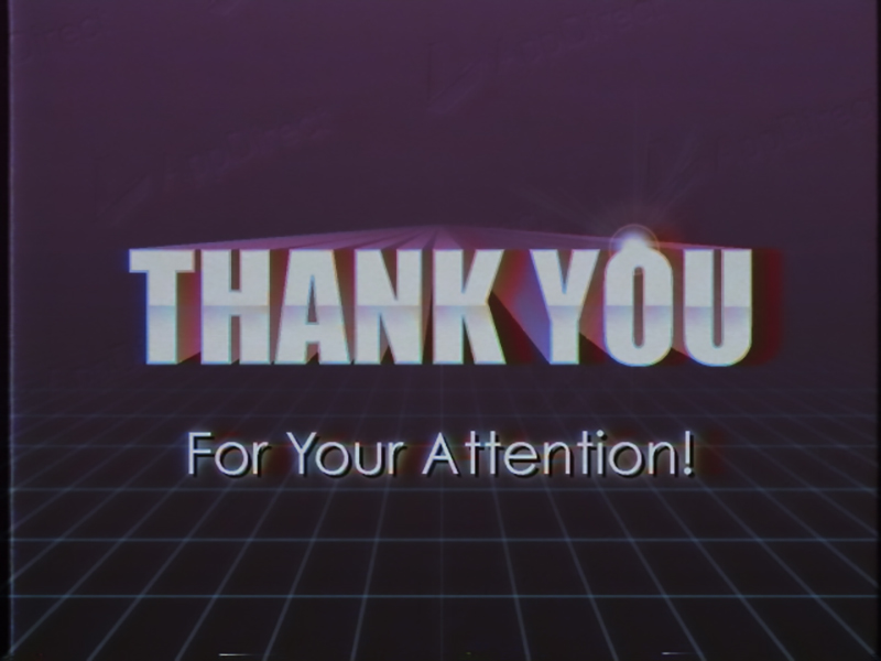 thank you very much for your attention