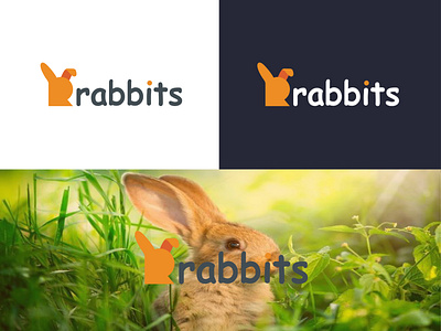 Rabbit + R Logo Design