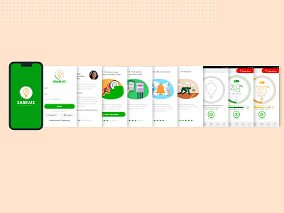 Sabeluz App dashboard product design ui ux visual design