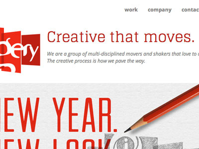 New Company Website clean portfolio red responsive simple web design website