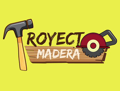 Proyecto Madera design illustration logo