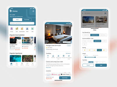 Homey - Properties & Travel App