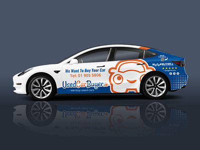 Used Car Buyer - Tesla Car Wrap Design!